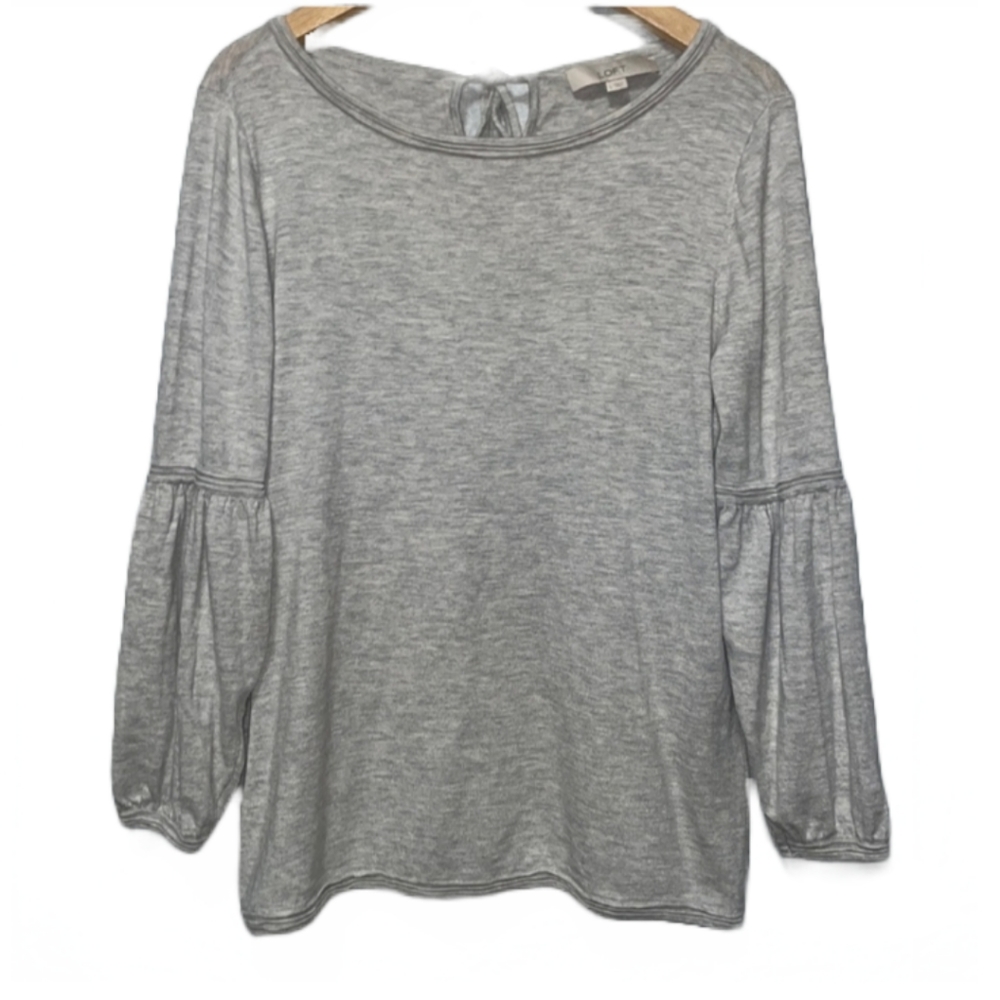 Ann Taylor Loft Bishop Sleeve Sweater Large